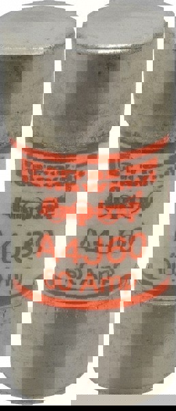 Cylindrical Fast-Acting Fuse: J, 60 A, 27 mm Dia